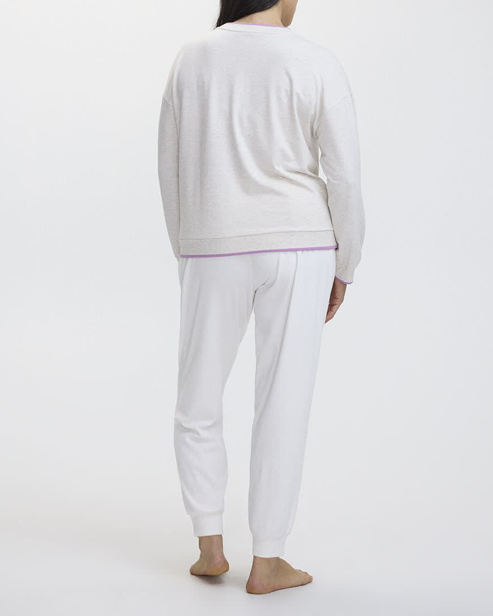 Long-Sleeve Crew-Neck French Terry Sweater