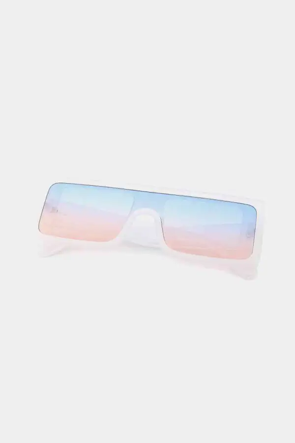 Polycarbonate Rectangle Frame Sunglasses