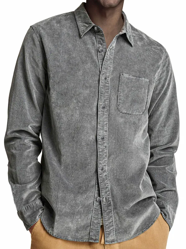 Corduroy Long Sleeve Pocket Shirt