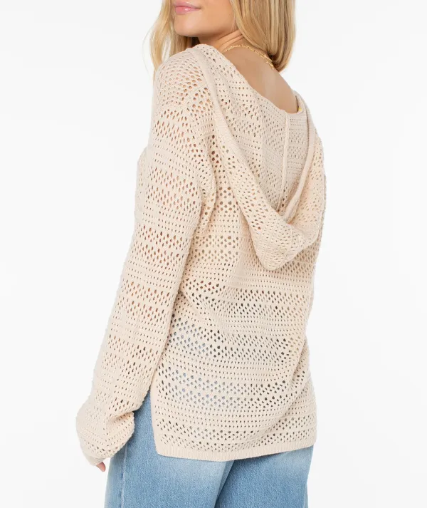 Women's Knitted Hooded Sweater