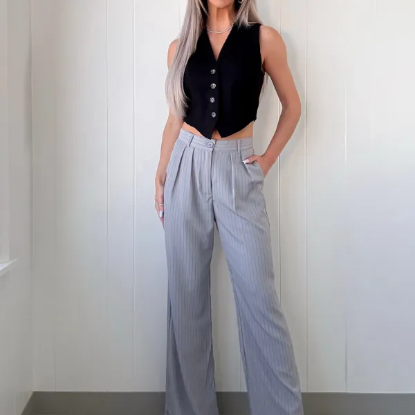 Cropped Sleeveless Vest