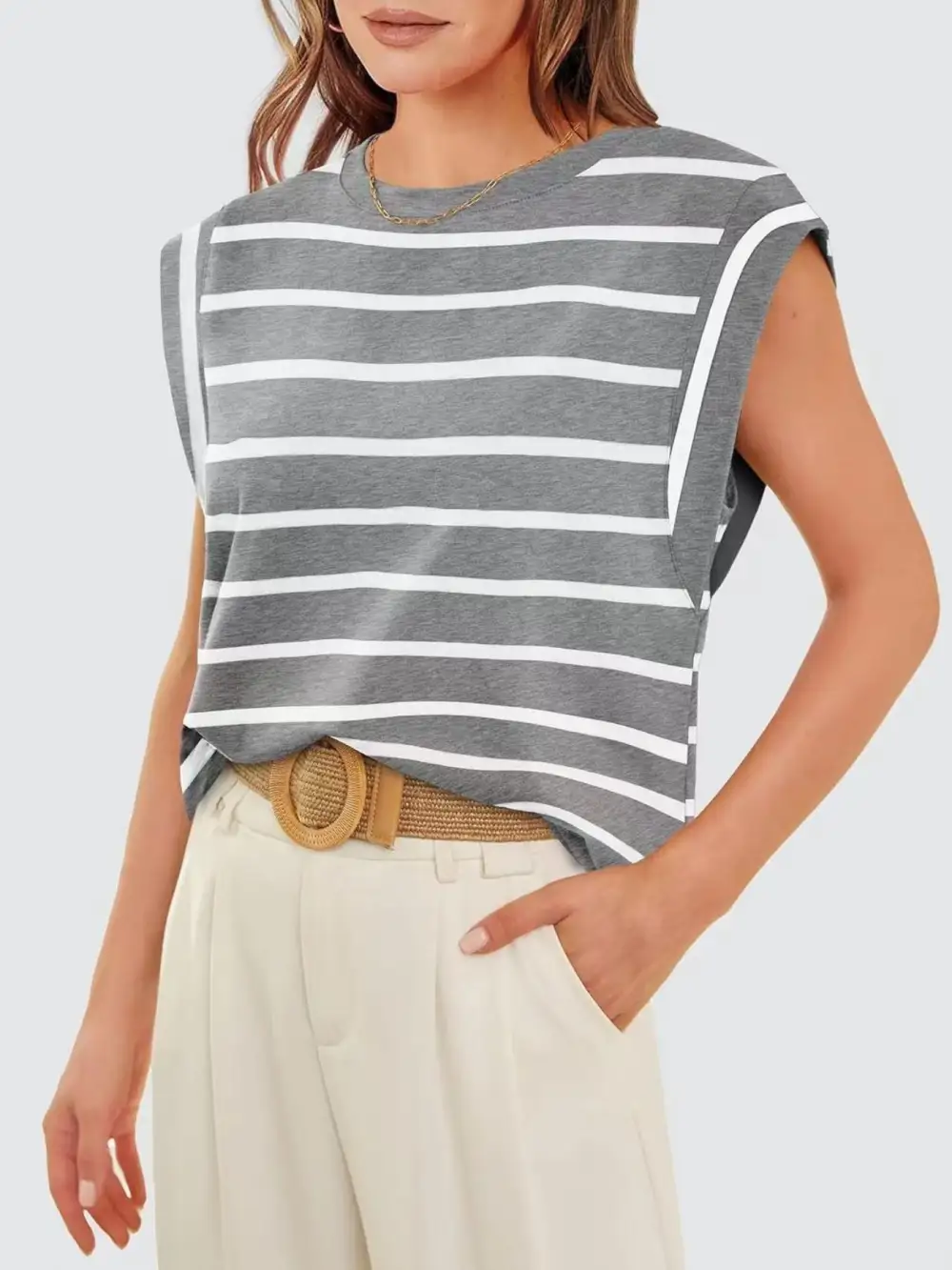 Casual Round Neck Tank