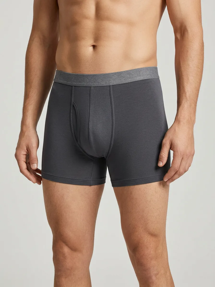 Men's Elastic Waistband Boxer Briefs