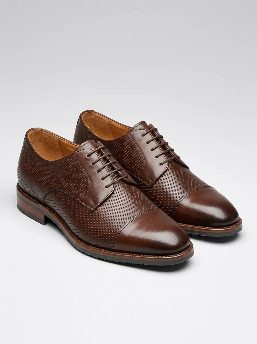 Men's Perforated Oxford Dress Shoes