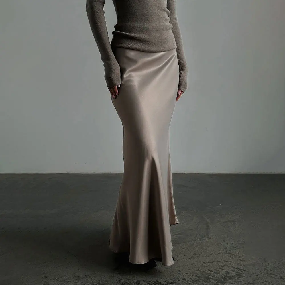 Lightweight High Waist Mermaid Pencil Skirt