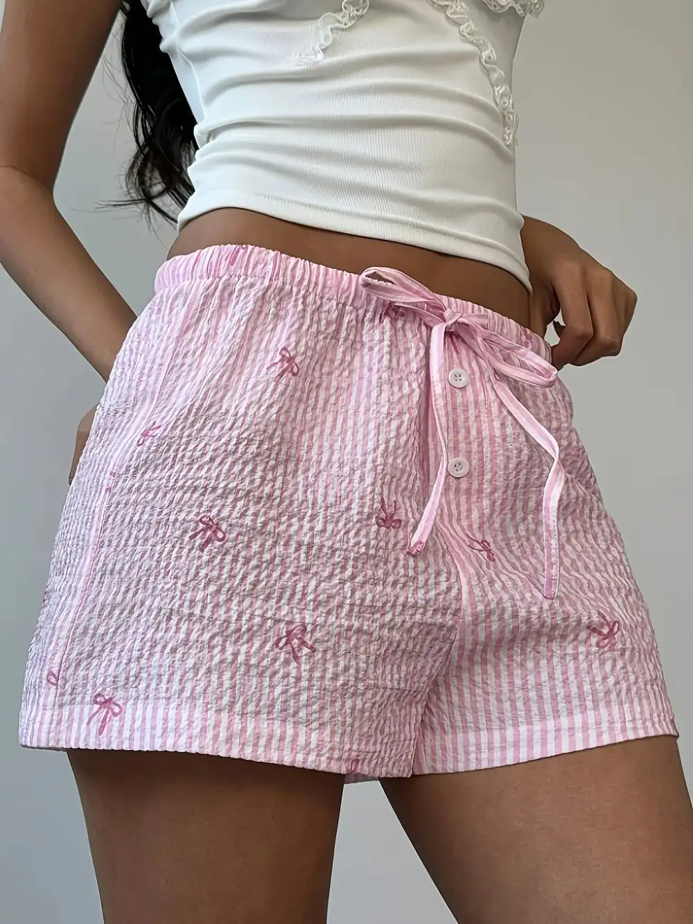 Utility Drawstring Waist Shorts