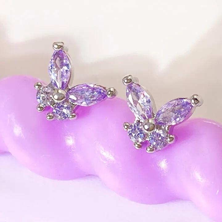 Butterfly Emerald Drop Earrings
