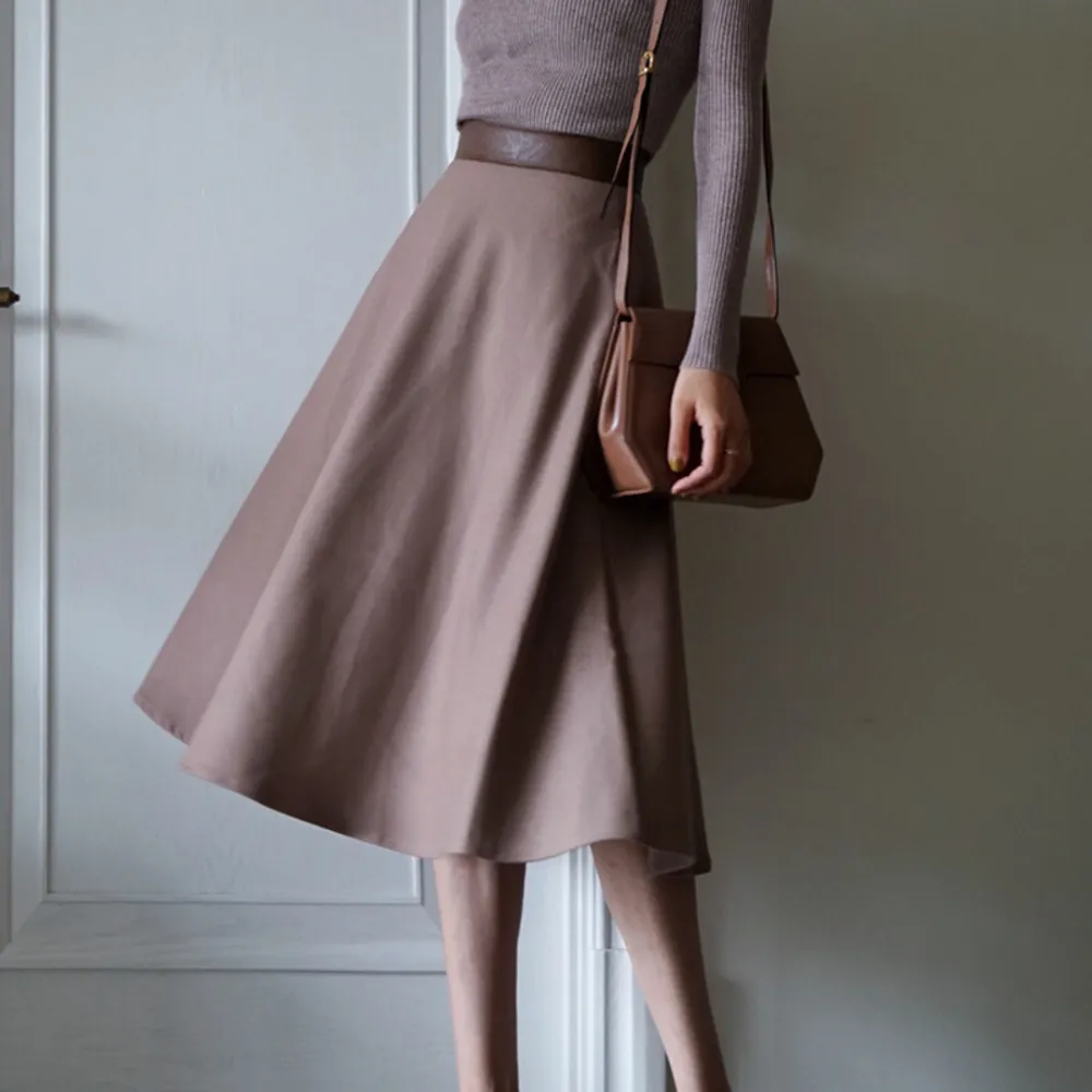 Roomy Casual Everyday Casual Polyester Skirt