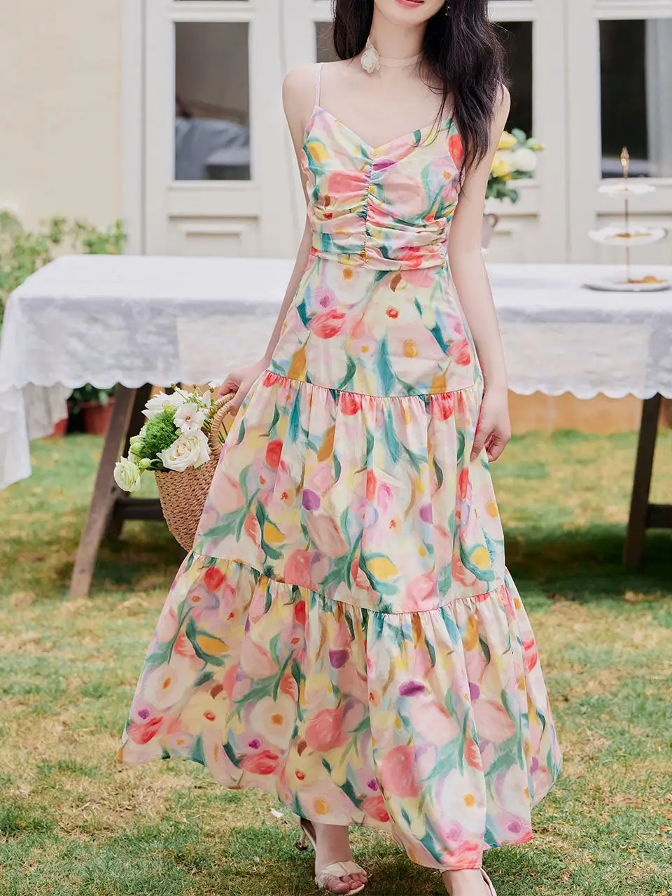 Spaghetti Strap Swing Swing Dress