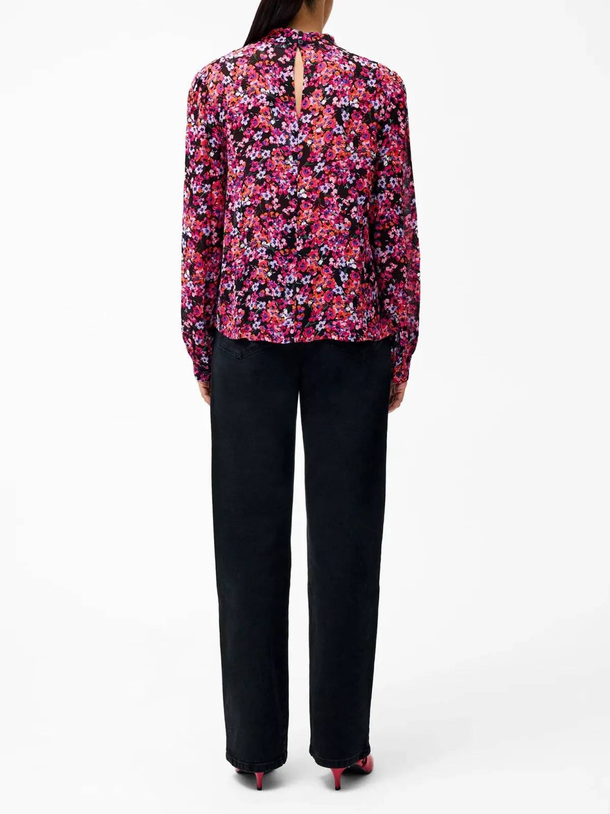 Colorful Art Print Long Sleeve Shirt Top