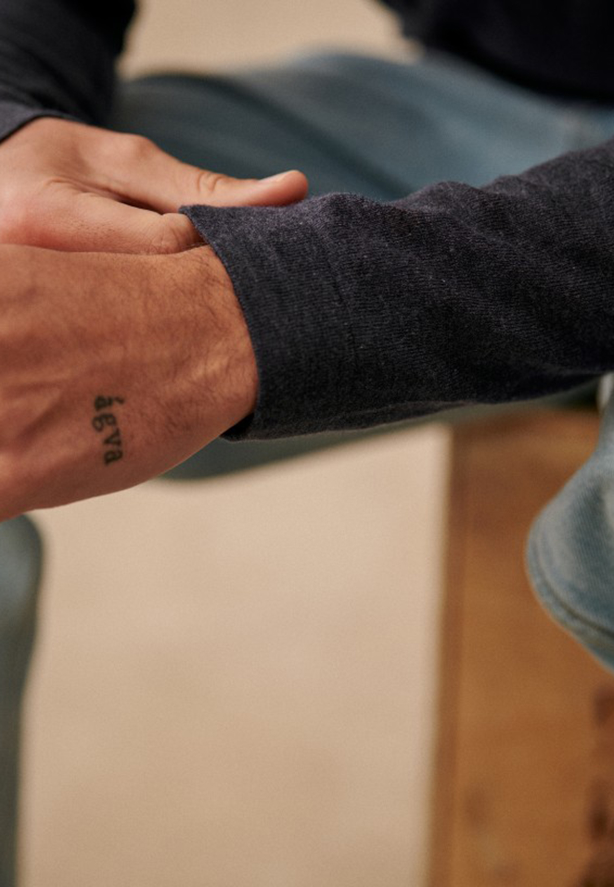 Edo Sweater-Mottled Blue