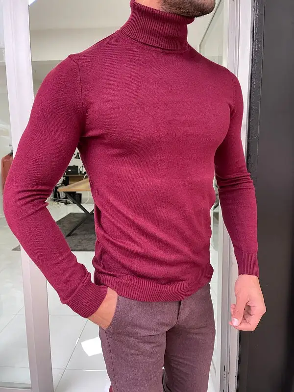 Smart Slim Fit Cotton Turtleneck Sweater