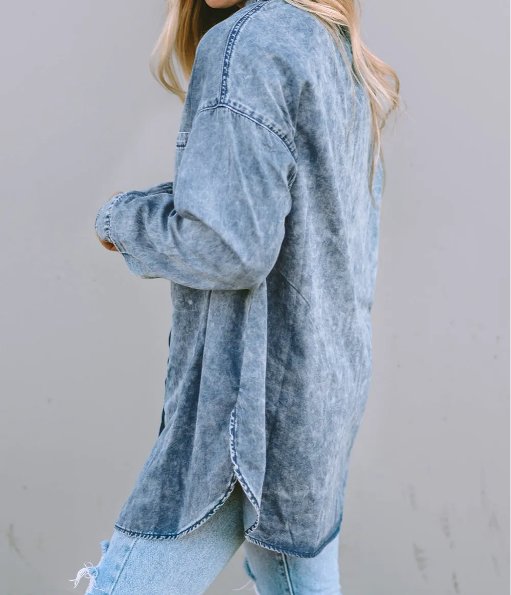 Everyday Pocket Detail Shirt Blouse