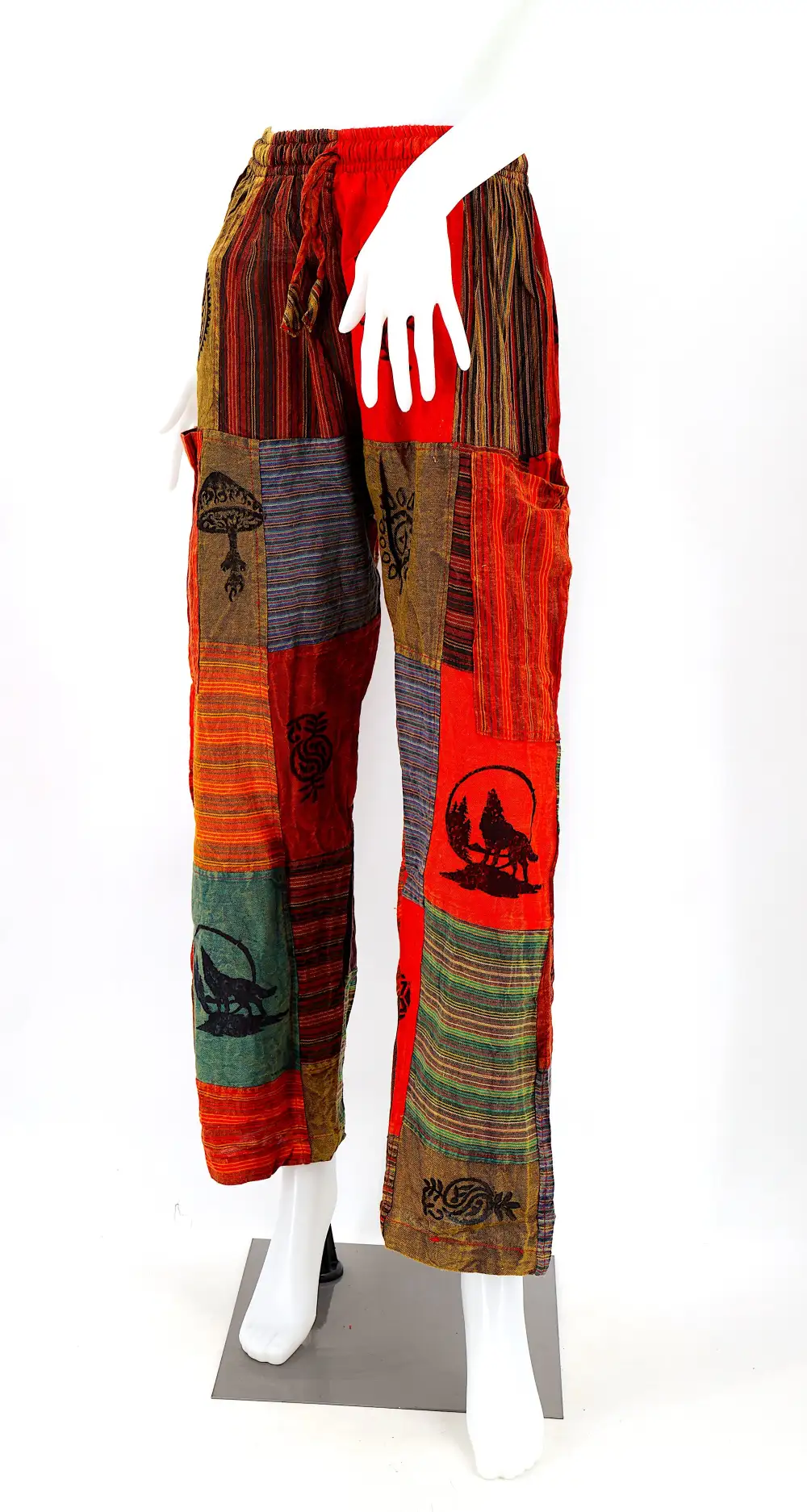 Women's Refined Harem Patchwork Geometric Pants