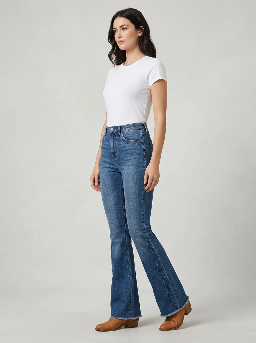 Women's High Waist Casual Denim Jeans