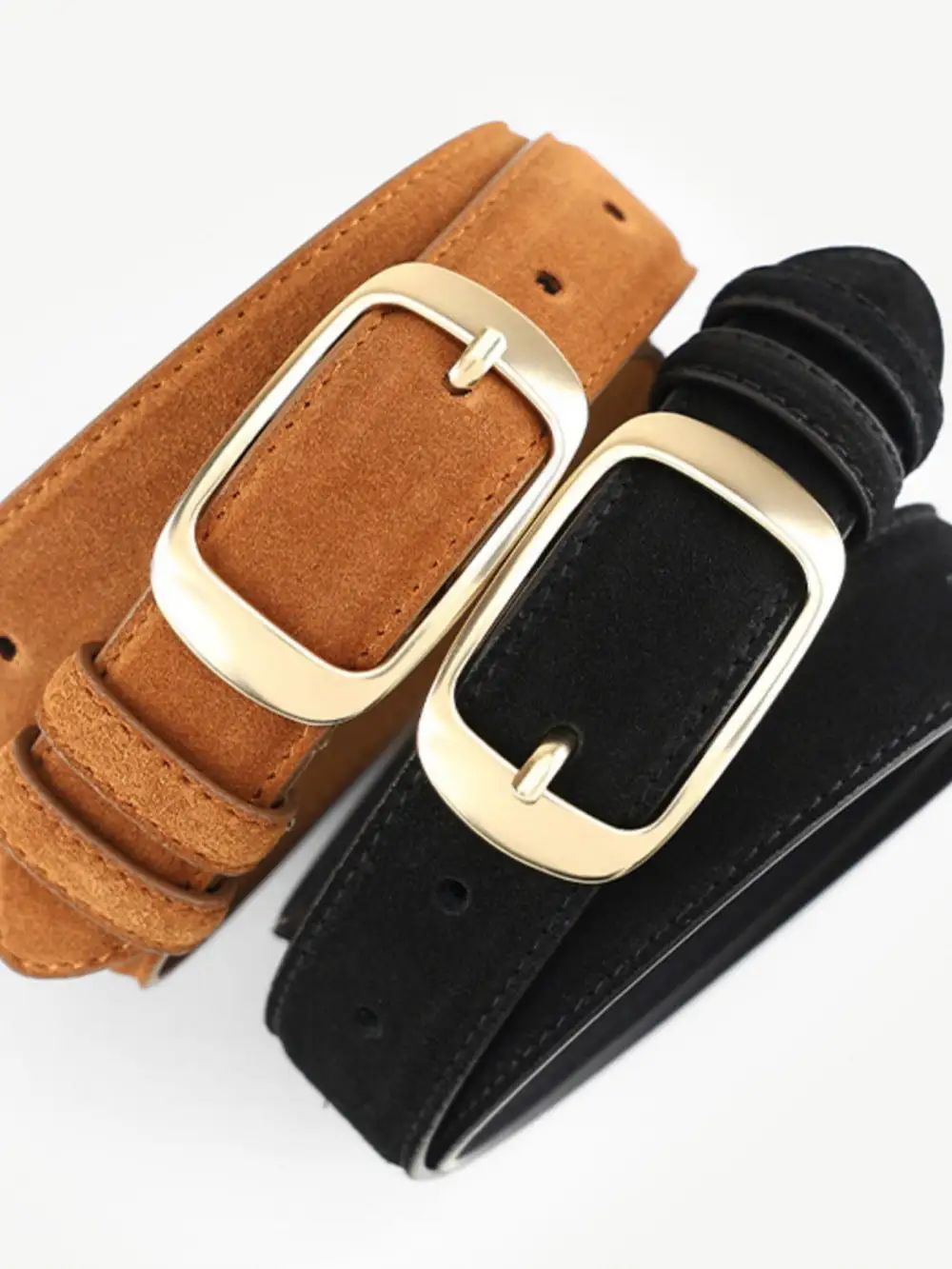 Modern Golden Buckle Belt