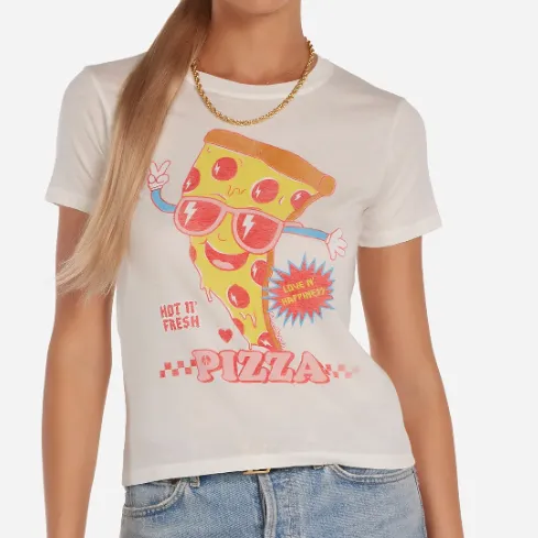 Pizza Graphic Cotton Tee