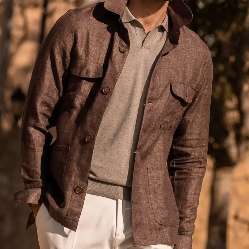 Linen Button Jacket