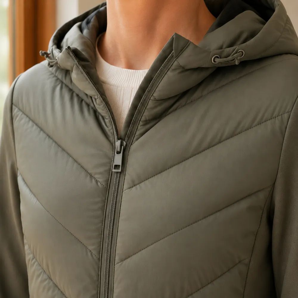 Chevron Hooded Jacket