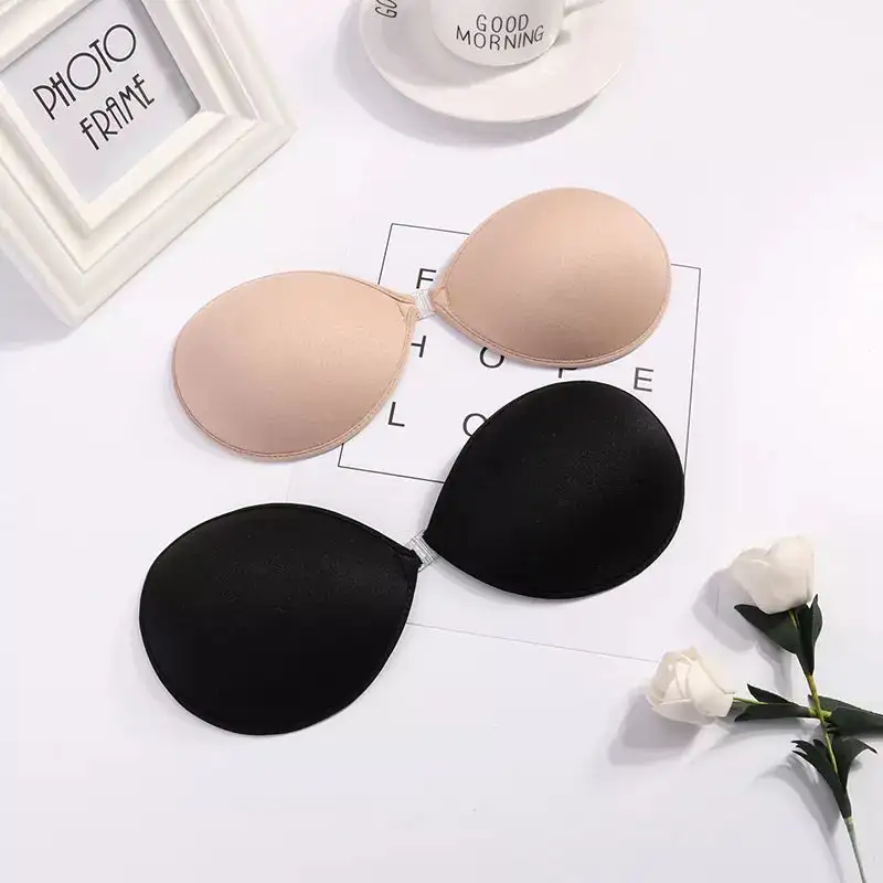 Silicone Adhesive Bra with Center Closure