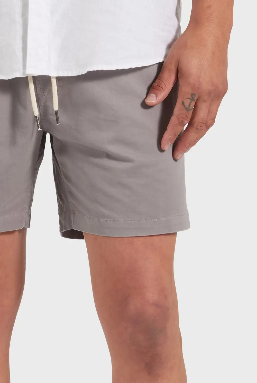 Dove Grey Twill Short