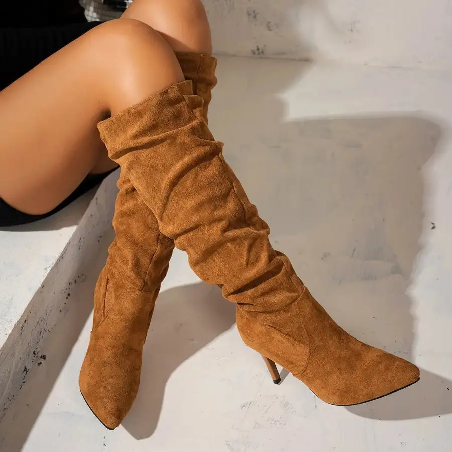 Casual Point Toe Stiletto Boots
