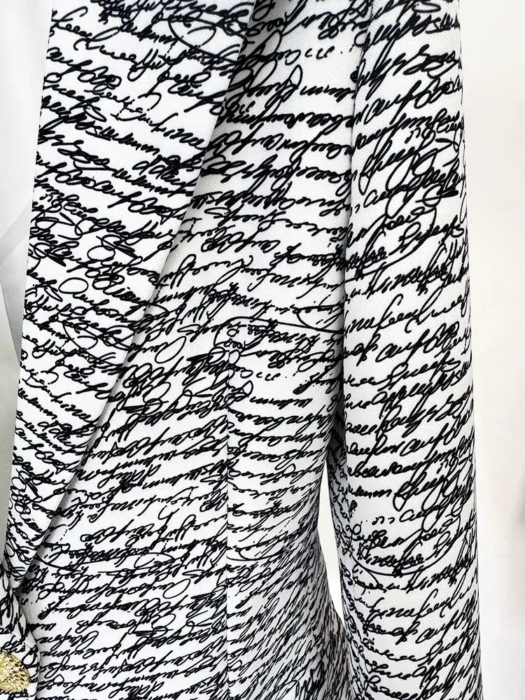 Letter Print Blazer