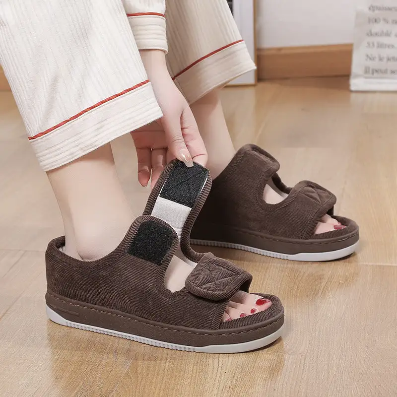 Woven Upper Slide Sandals