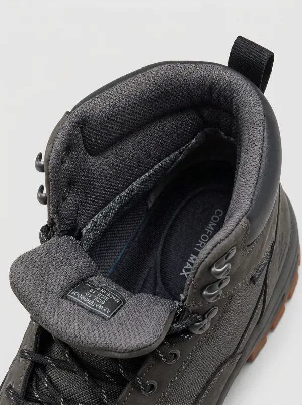 Workwear Outdoor Leather-Look Men's Waterproof Work Boots