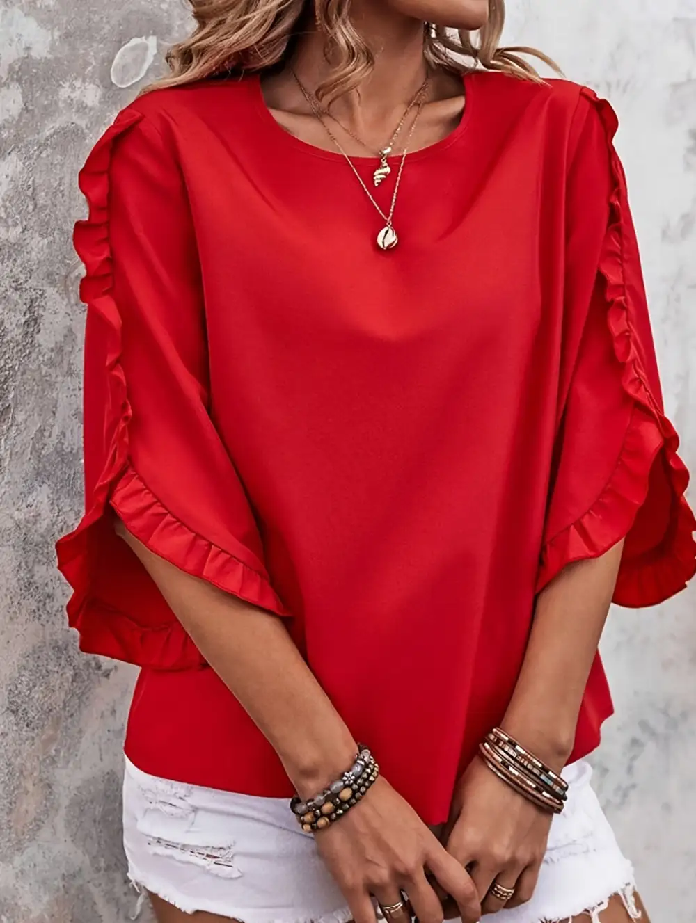 Chiffon Asymmetric Blouse