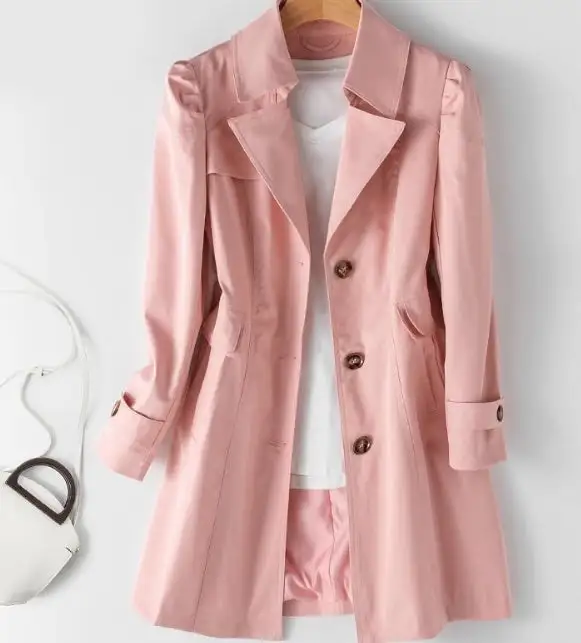Single Breasted Button Front Tailored Coat
