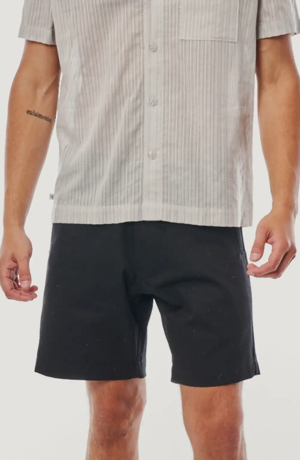 Men's Structured Cotton Twill Zip Fly Shorts
