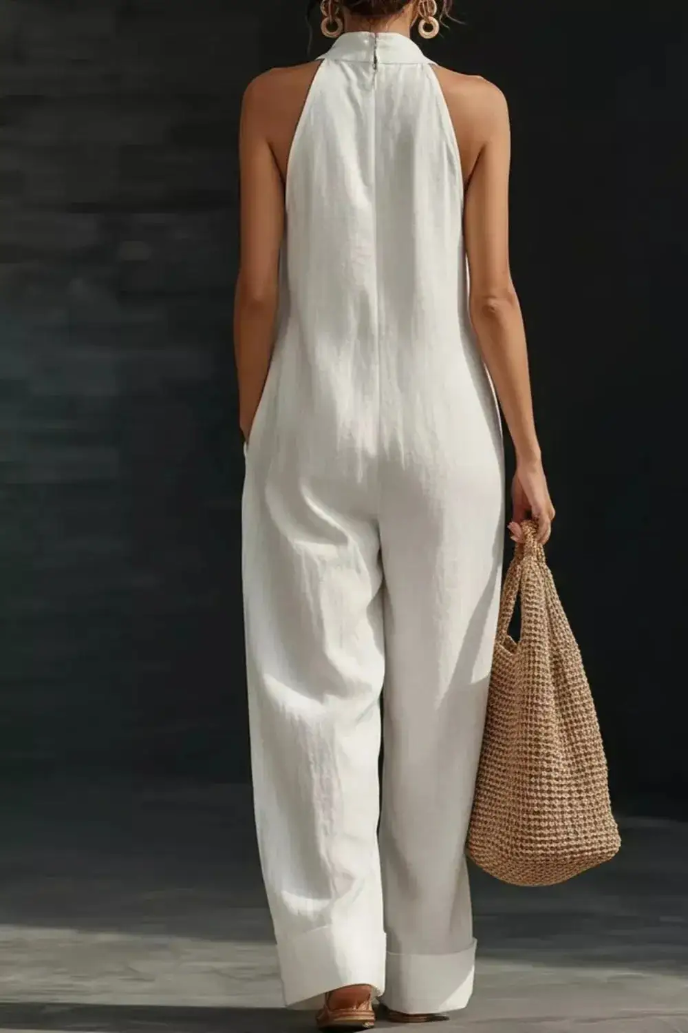 Sleeveless Wide Leg Everyday Jumpsuit