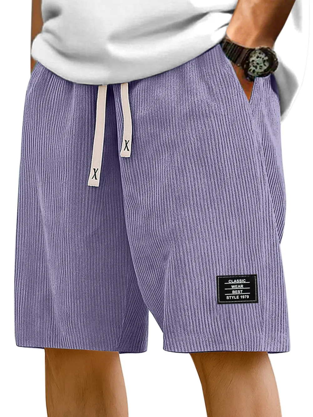 Relaxed Striped Casual Shorts