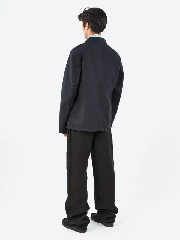 Men's Button Front Regular Fit Blazer
