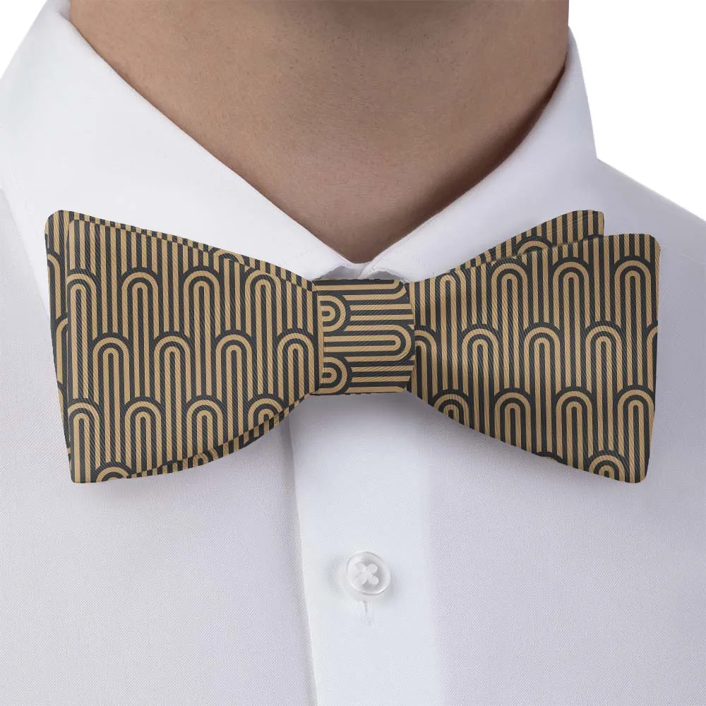 Deco Curves Motif Bow Tie