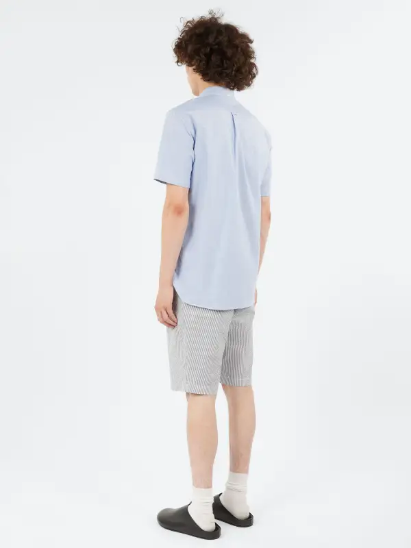 Men's Cotton Button Down Collar Chest Pocket Shirt