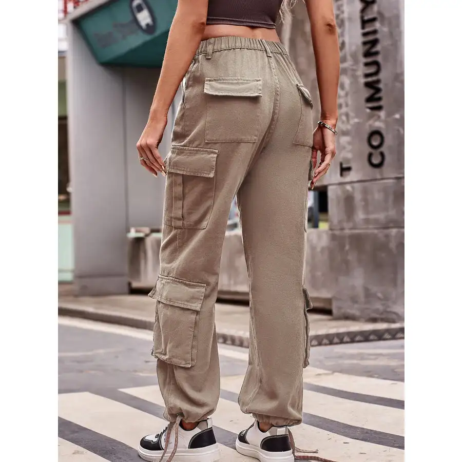 Casual Wide Leg Cargo Jeans Jeans