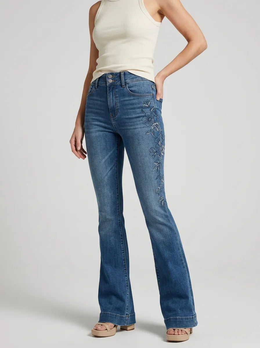 Women's High Waist Casual Denim Jeans