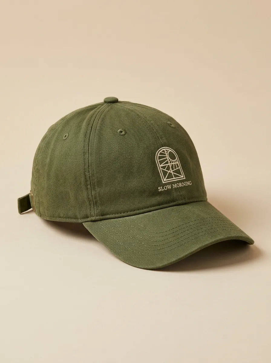 Modern Slow-Morning Window-Motif Printed Unisex Baseball Cap