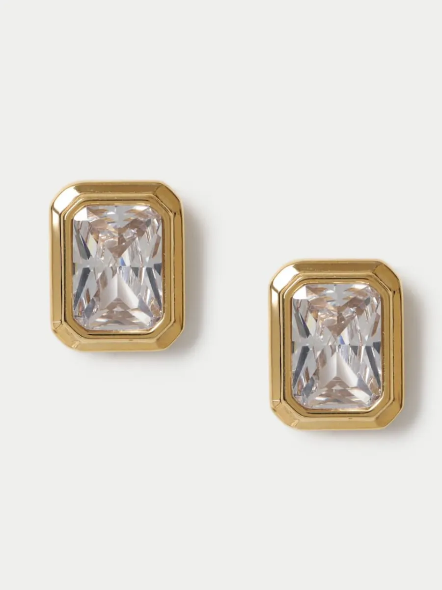 Rectangle Stud Earrings