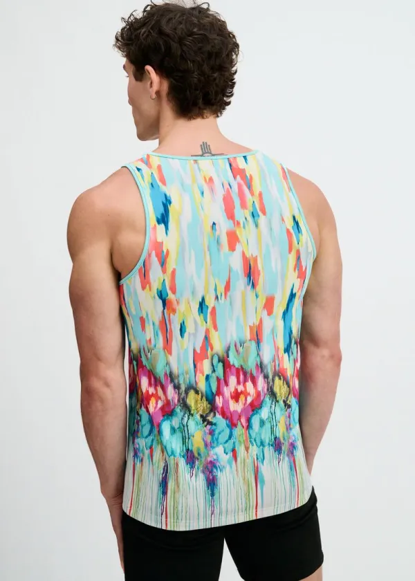 Flexible Printed Mesh Tank Top