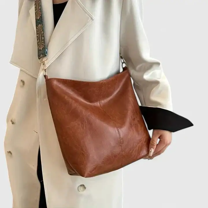 Underarm Faux Leather Handbag