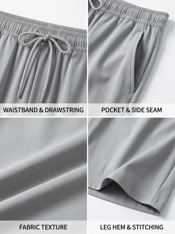 Performance-Look Ice-Silk Casual Stretch Shorts