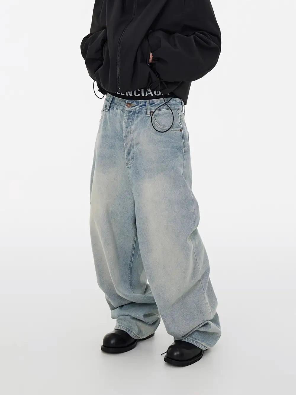 Wash Balloon Fit Jeans