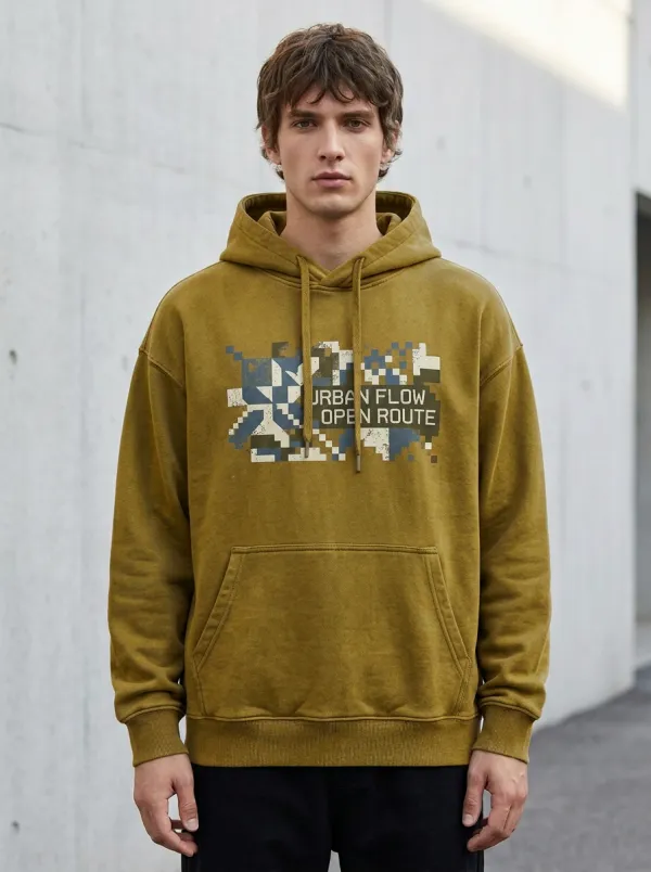 Urban Camo Pixel Men's Graphic Hoodie
