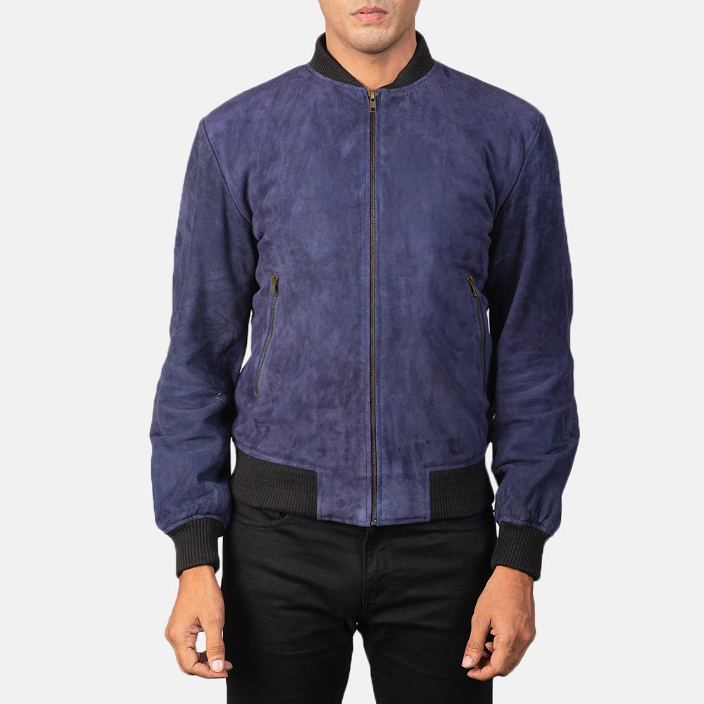 Men's Heritage Bomber Suede Jacket