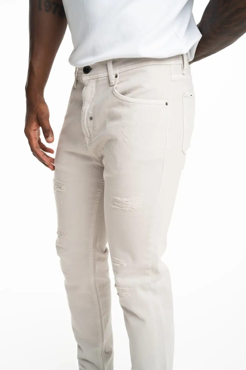 Modern Skinny Cropped Five Pocket Jeans