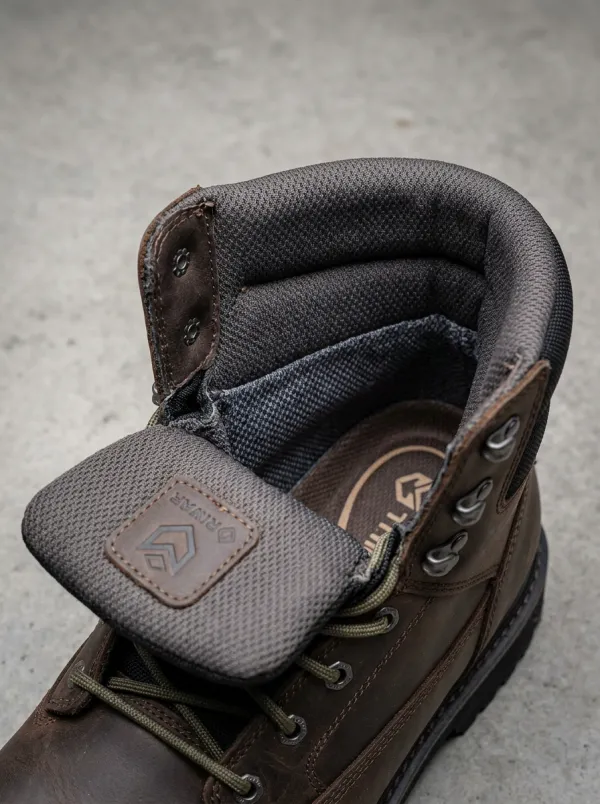 Jobsite Leather-Look Workwear Men's Waterproof Work Boots