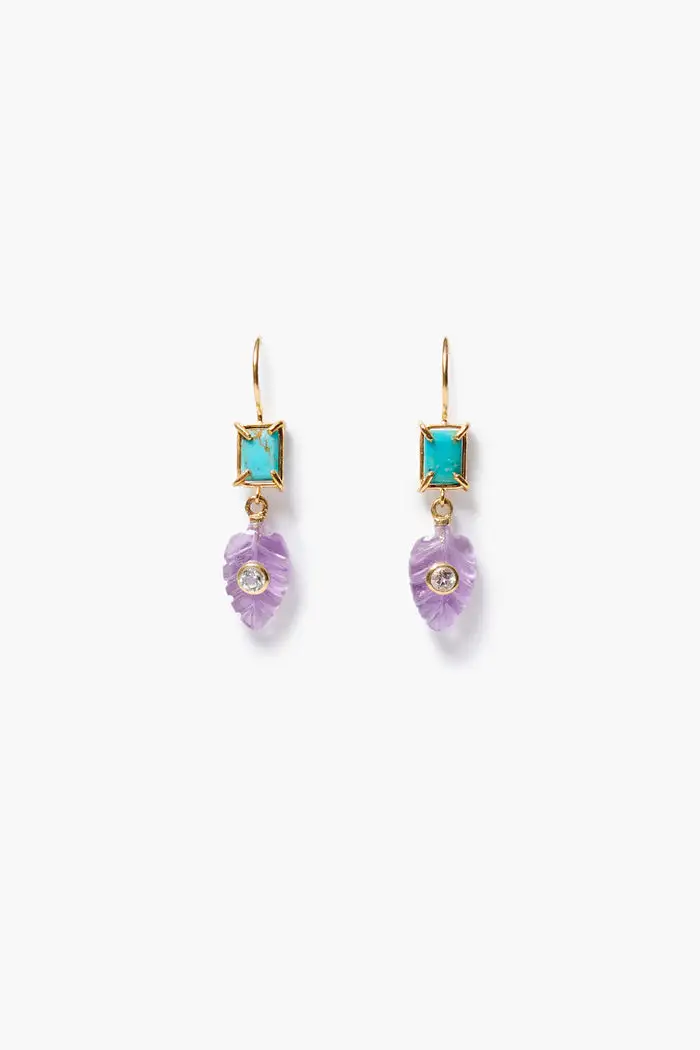 Minimal Gemstone Statement Earrings